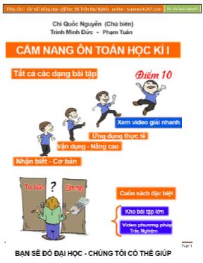 Toán học - Ôn tập kiểm tra học kì I